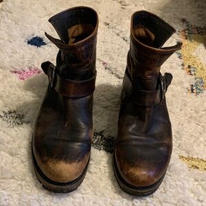 Frye Veronica Brown Leather Boots